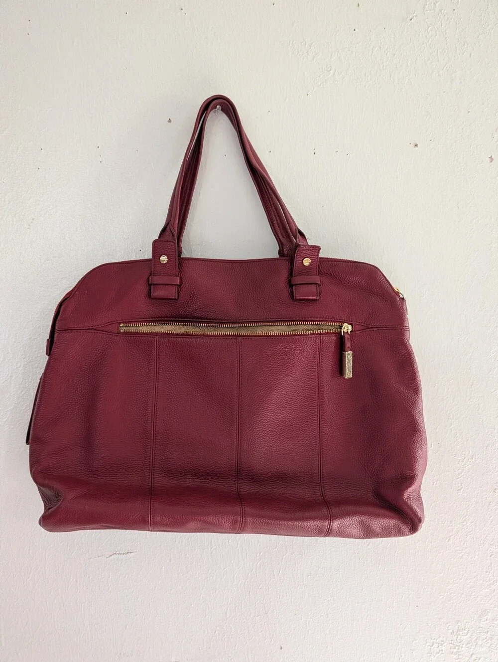 Bodhi Women's Red Leather Tote Bag